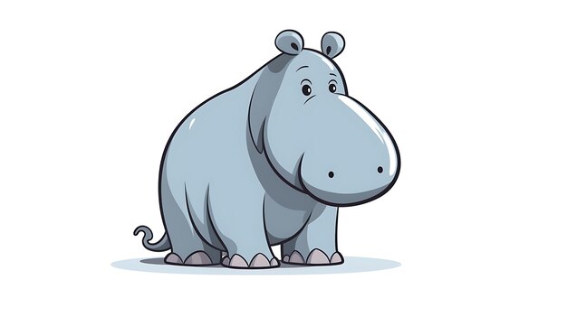 cute hippopotamus cartoon pastel hippo background