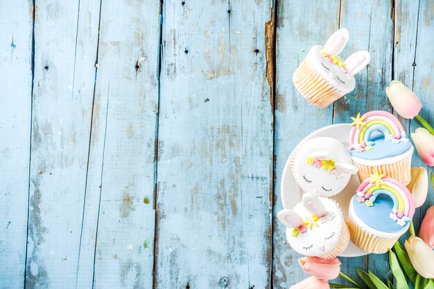 Cute homemade easter cupcakes