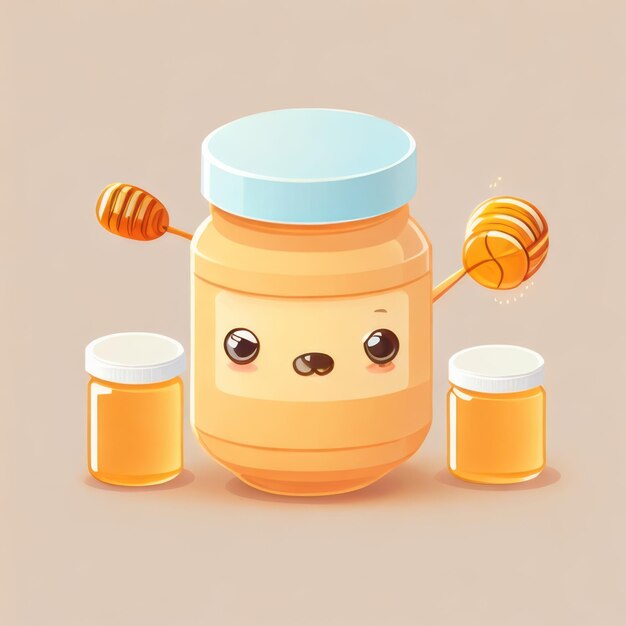 Cute honey jar kawaii