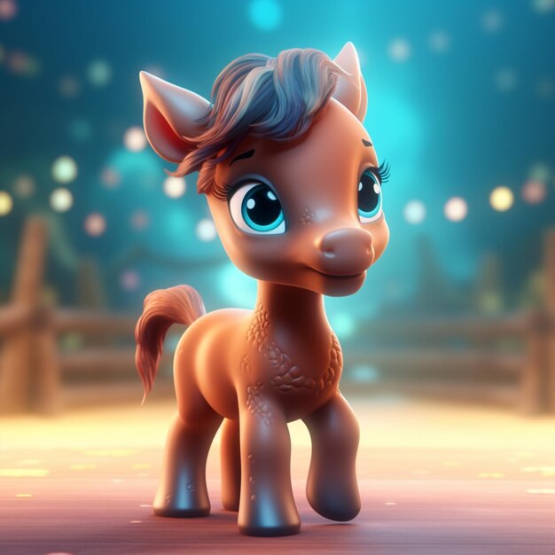 cute horse 3d