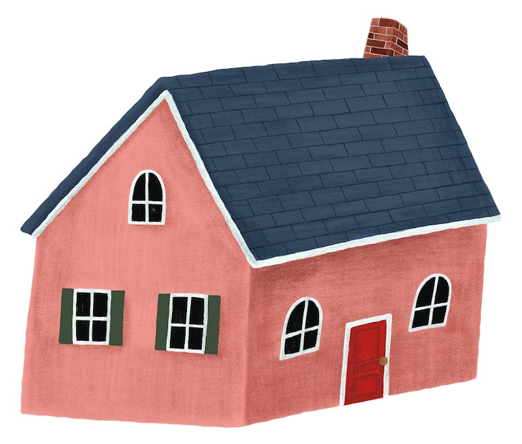 Photo cute house png sticker cottage transparent background