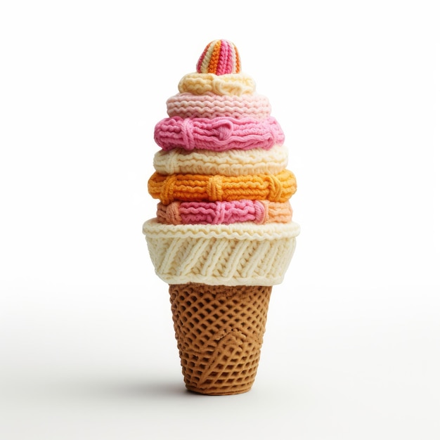 Cute ice cream illustration image