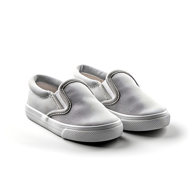 Cute Ideas Slip on Shoes for Children With Fabric Material Gray Color Ccreative new concept design