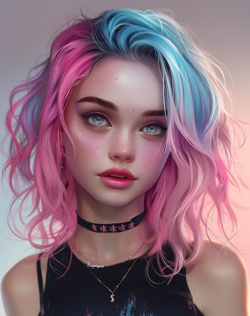 Cute illustration girl