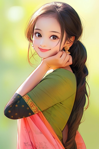 かわいいインドの女の子