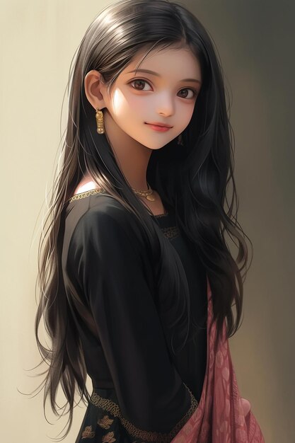 かわいいインドの女の子