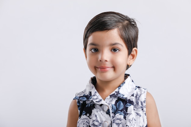 Cute Indian little girl standing