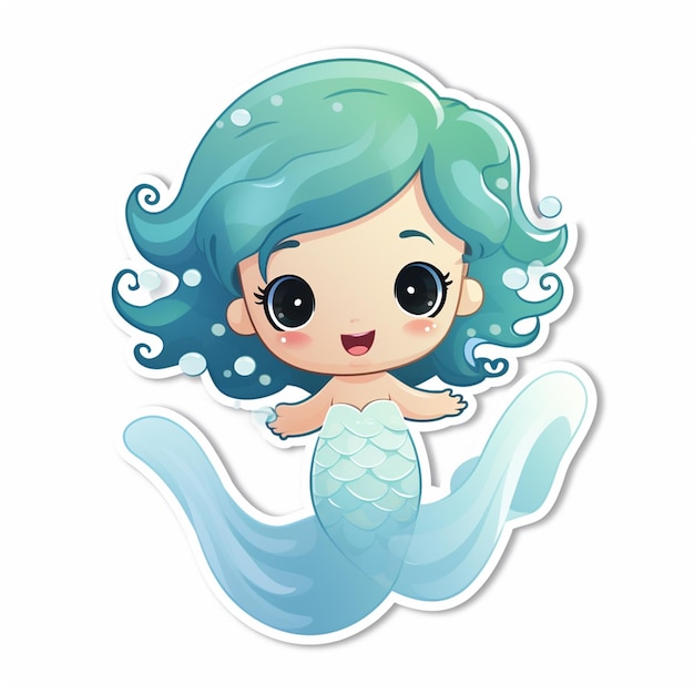 Cute kawai Jellyfish Clipart