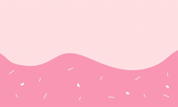 Photo cute kawaii abstract pastel poster and social media background