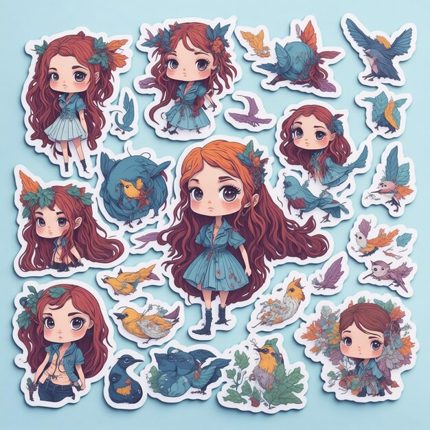 AI GENERATED - Anime Girl Sticker - The Princess 24525719 PNG