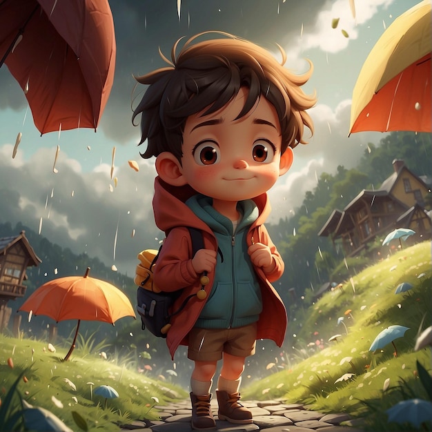 Cute Kid Illustration