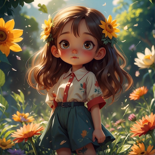 Cute Kid Illustration