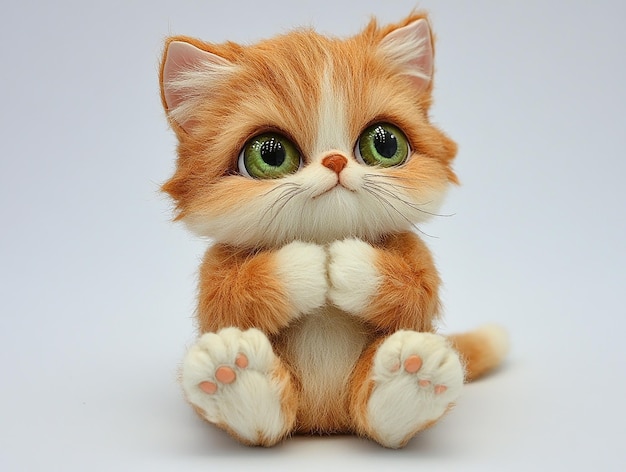 可愛い子猫のクローズアップ