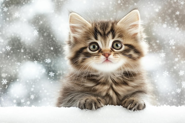 cute kitten cat closeup
