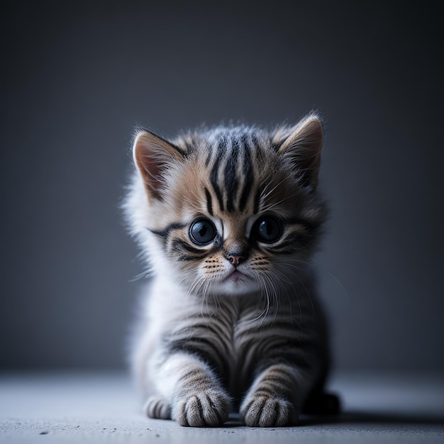 A cute kitten Photo Ai Generated