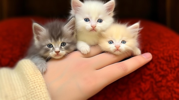 cute kittens HD 8K wallpaper Stock Photographic