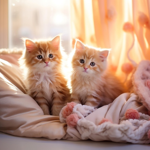 cute kittens soft blankets