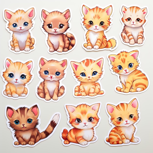 Photo cute kitty sticker