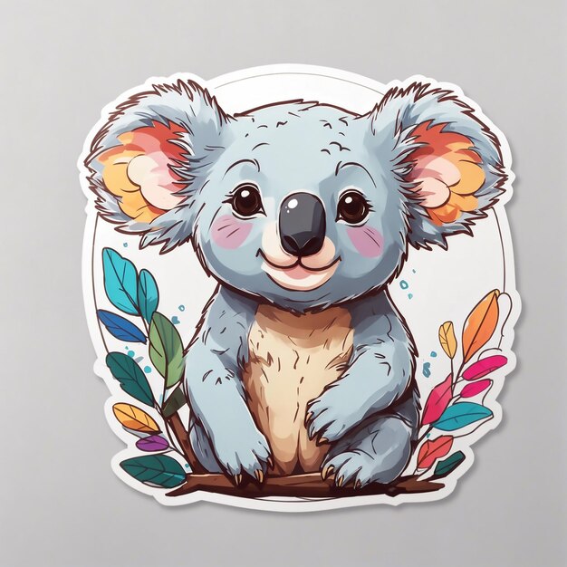 милая наклейка на коалу