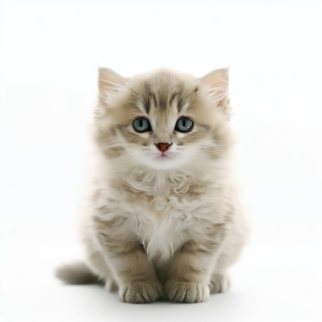 Cute LaPerm Kitten Love Generative AI