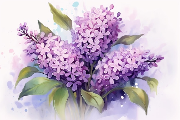 Cute lilac flowers