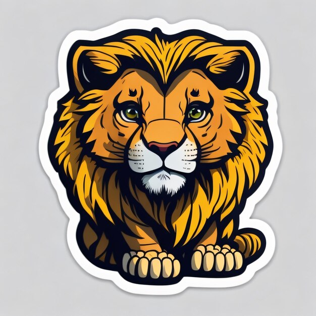 Photo cute lion sticker 5