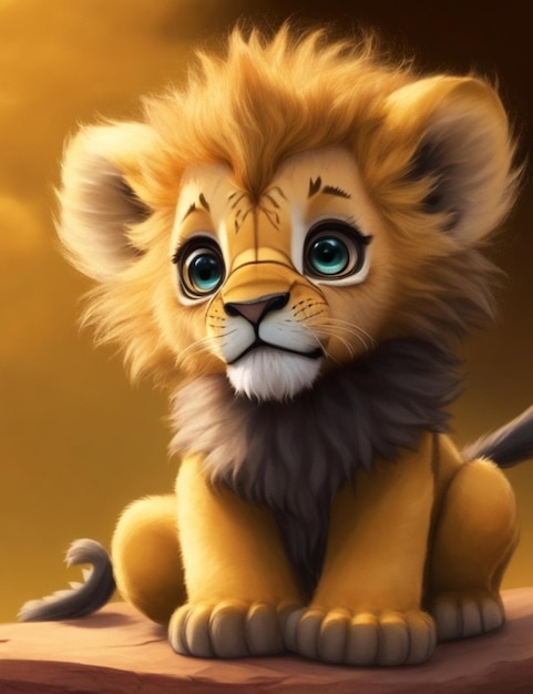 cute lion