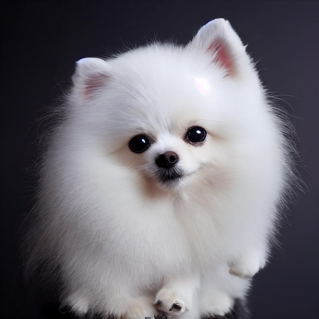 A Cute litte pomerian dog 1