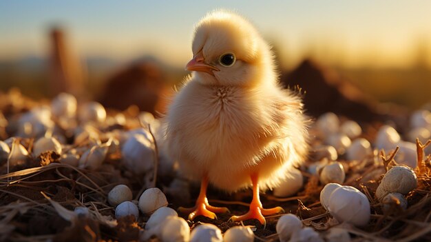 cute little baby chick