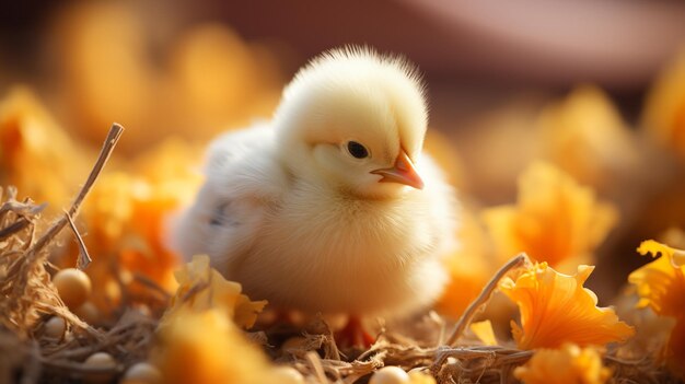 cute little baby chick