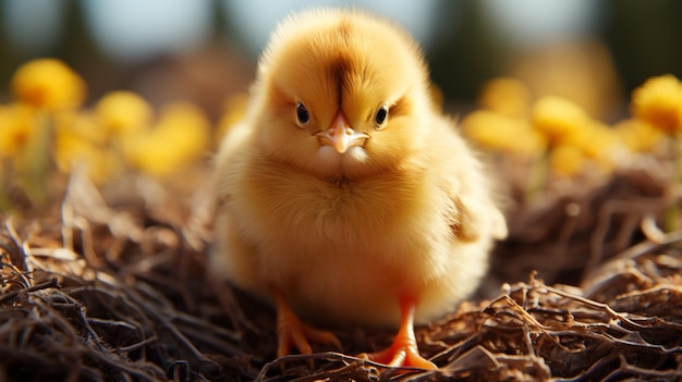 cute little baby chick