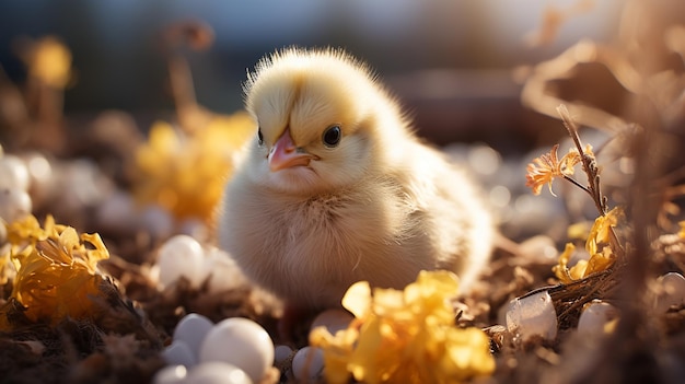 cute little baby chick