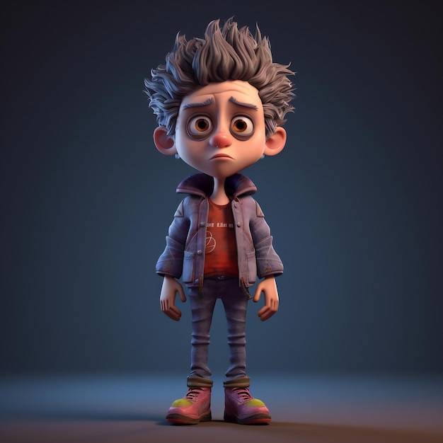 Cute little boy 3D character