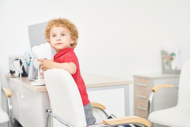 Cute Little Boy at Dental Office