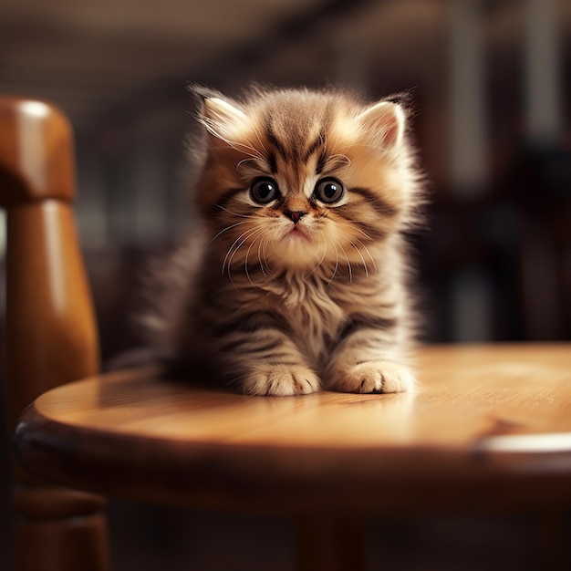 Cute little cat kitty baby animal