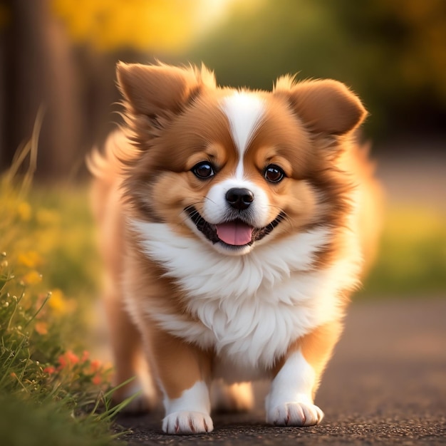 Photo cute little dog