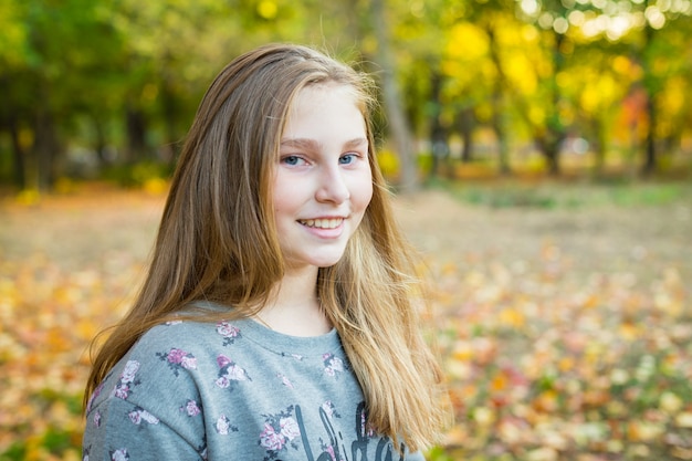 Cute little girl in the park