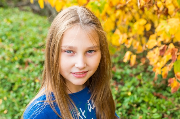 Cute little girl in the park