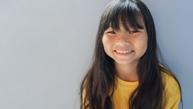 Cute little girl smiling portrait