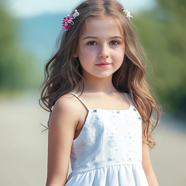 Cute Little Girls Picture Ai generated