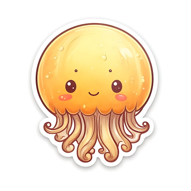 cute little happy Jellyfish