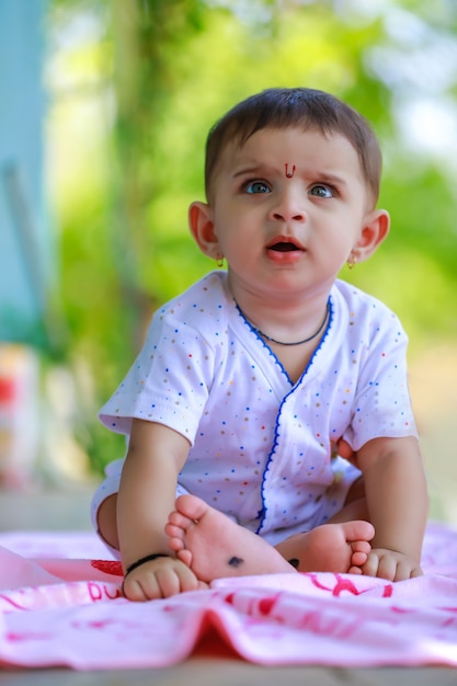 Cute little indian child portrait