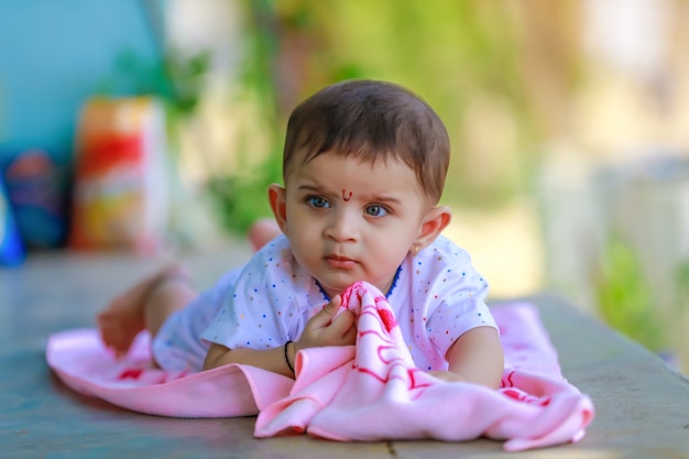 Cute little indian child portrait