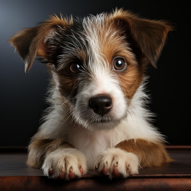 Cute little jack russel puppy dog