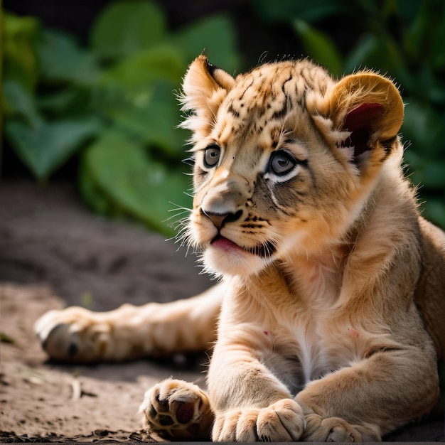 Cute little lion