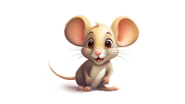 a cute little Mouse in vector style