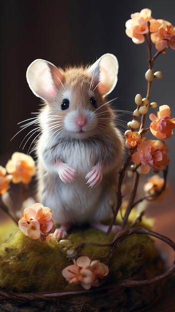 A cute little mouse