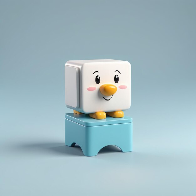 cute little penguin with a box of milk cute little penguin with a box of milk cartoon charact