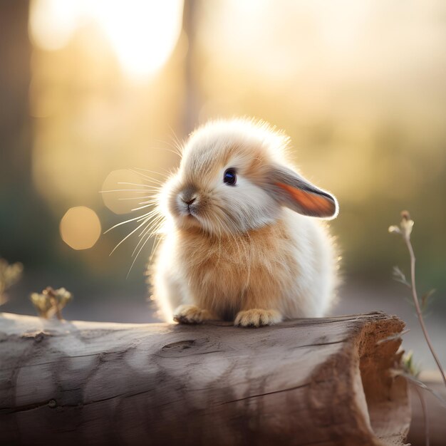 Cute little rabbit Watercolor Painting Generative AI