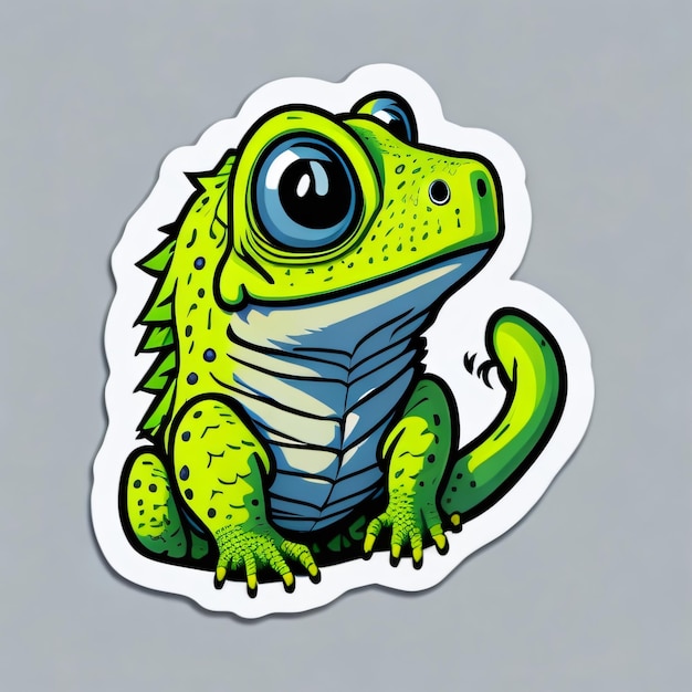 Cute Lizard Sticker 2